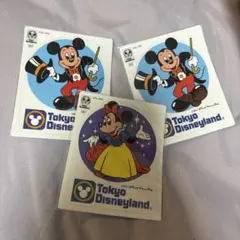 東京ディズニーランド ミッキー ミニー ステッカー 3枚セット