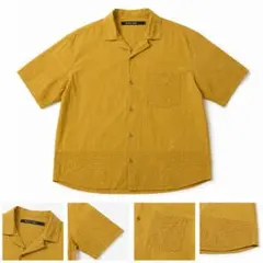 niko and... 刺繍オープンカラー半袖シャツ イエローのサムネイル