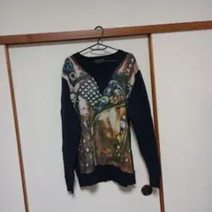グラッサム　ライダース　騙し絵スウェット