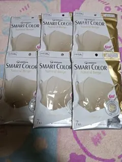 ユニ・チャーム超快適マスク スマートカラーナチュラルベージュ ７枚入×6袋セット