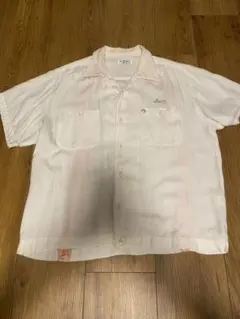 50s 60s レーヨンボーリングシャツ　白　Full Sparkのサムネイル