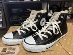 最終値下げ　23.5cm レザー コンバース オールスター　ハイカット