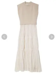 lagunamoon プリーツティアードニットワンピース　S