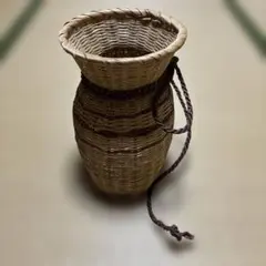 竹製円筒形籠