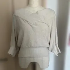 スナイデル　SNIDEL オフショルサマーニット