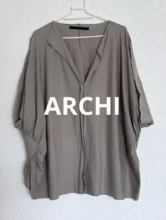 ARCHI コットンニット素材 カットソー Tシャツ オーバーサイズのサムネイル