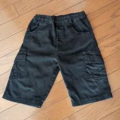 （コムサイズム）ハーフパンツ　ボトムス　黒　130センチ