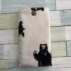 ハンドメイド　ボックスサイズティッシュ　携帯ケース　⌘ ハユファブリックbear ハンドメイド ボックスサイズティッシュ 携帯ケース ⌘ ハユ