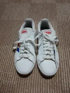 adidas ホワイト/レッド/ブルー　 25センチ