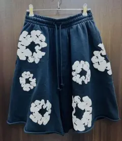 DENIM TEARS スウェットショートパンツ フロッキーPT Sサイズ