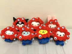 サンリオミャクミャクなりきりぬいぐるみカラビナ 推しカラー 7種類