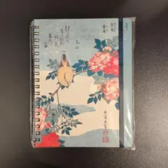 ロルバーン ポケット付きメモL 葛飾北斎 黄鳥 長春 大英博物館 くわう