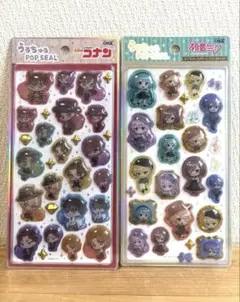 【正規品】名探偵コナン 初音ミク うるちゅるポップシール 2種類セット