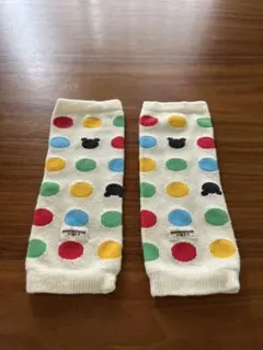ミキハウス　ベビーレッグウォーマー ドット柄