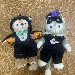 2014 Dハロ ハロウィン ダッフィー ジェラトーニ キーホルダーバッジ