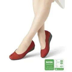 新品⭐︎fitfit 超撥水　ヒールアップバレエ　赤