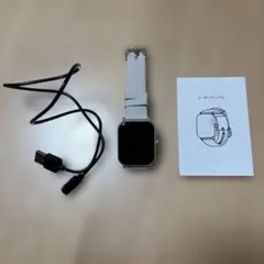 シルバー スクエア型スマートウォッチ 本体