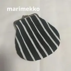 【マリメッコ】marimekko がま口ポーチ　美品