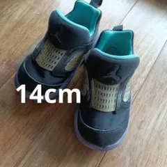 NIKE Jordan スニーカー 14cm ブラック/ターコイズ