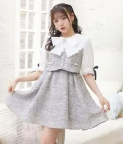 ROJITA ベストレイヤードライクワンピース