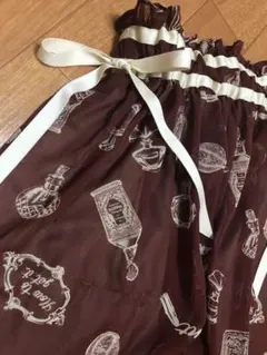 【値下げしました】香水柄シフォンギャザースカート fint
