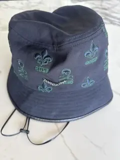 刺繍バケットハット ネイビー
