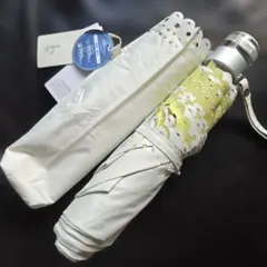 新品　ビコーズ　because 晴雨兼用 折りたたみ傘 UVカット 日傘　タグ付のサムネイル