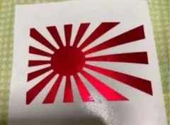 日章旗。メタリックレッド。カッティングシート。ステッカー