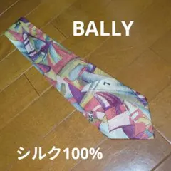 BALLY ネクタイ シルク100% ヨット柄 マルチカラーのサムネイル