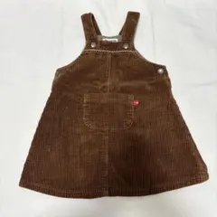 Moujonjon コーデュロイ ジャンバースカート 90cm