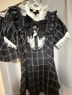 SecretHoney アクセサリーリボンレースフリル半袖セットアップ