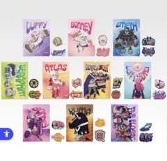 一番くじ　ワンピース　思い描く未来　I賞 クリアファイル＆ステッカーセット　9種