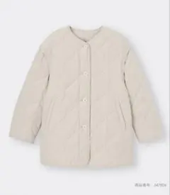 GU ヒートパデッド2WAYオーバーサイズブルゾン　ホワイト　Sサイズ