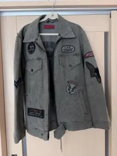 Johnny Blaze デニム セットアップ赤ステッチ B系 Y2Kストリート Johnny Blaze デニム セットアップ赤ステッチ B系 Y2Kストリート