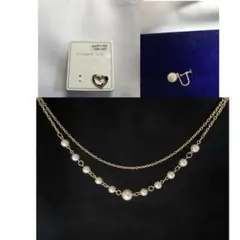 【美品】アクセサリー3点セット ハートピアス パールイヤリング一粒【片耳】