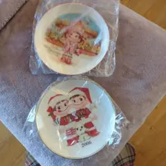 ペコちゃんクリスマス絵皿　2006 2008