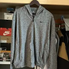 NIKE DRI-FIT フルジップパーカー グレー