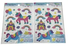 【新品】　ユニコーン　シール ステッカー　2シート　セット