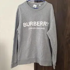 4128【現行】BURBERRY 刺繍クレストロゴ スウェット M グレー - メルカリ