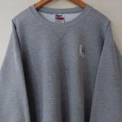 ☆US古着JERZEES/杢/刺繍/スウェット/ビッグサイズ/2X