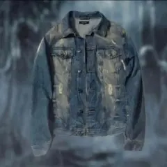 archive ダメージフーディー　vintage y2k damage 00s archive y2k Midas denimjacket damage - メルカリ