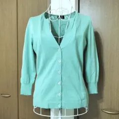 ポールスミスブラックPaul Smith BLACK Vネック五分袖カーディガン