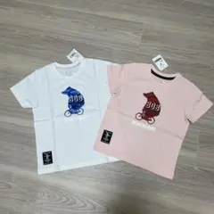 新品　2枚セット　BOB クマの自転車Tシャツ 110 120cm