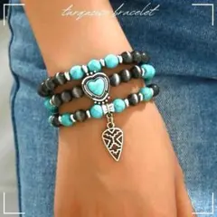 ターコイズ ブレスレット 3点セット ナバホ インディアンジュエリー y2k