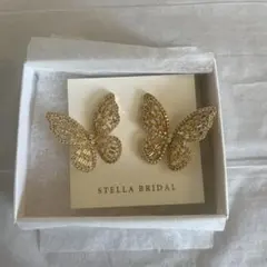 【新品未使用　箱付】パピヨン ゴールド　イヤリング