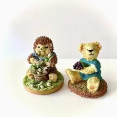 The Leonard Collection ヴィンテージ クマとハリネズミ