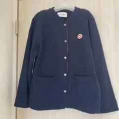 【美品 】ヴァンソンエミレイユ 別注 スナップショート　カーディガン ネイビーのサムネイル