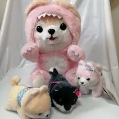 すべて新品！すべてタグ付き！豆しば三兄弟　ぬいぐるみ4点セット☆