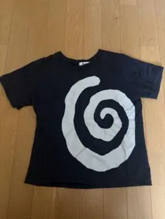 archive ヴィンテージy2k Soupスワールパターン Tシャツ ネイビーのサムネイル