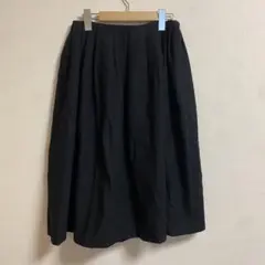 《Rubyrivet》ブラック　フレアスカート ひざ丈　日本製